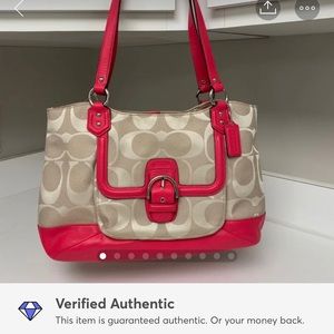 NWT Coach Abby Signature Carryall